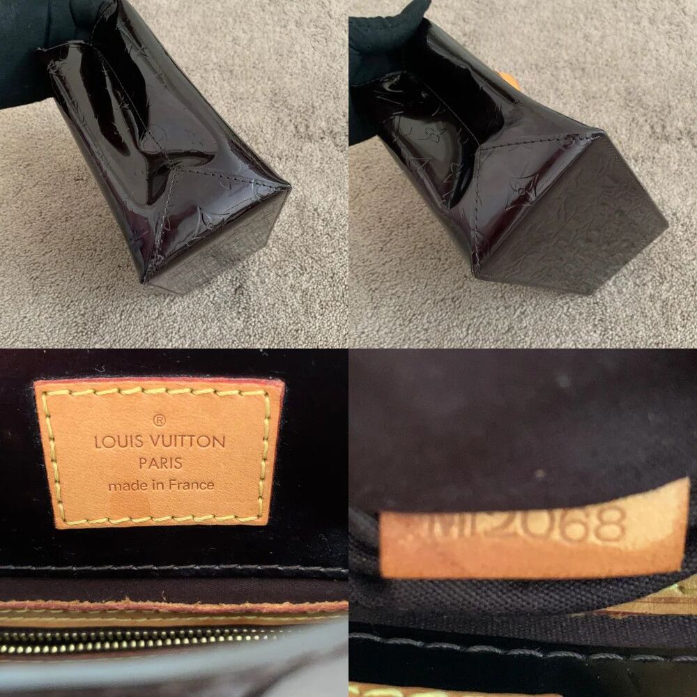 Louis Vuitton monogram vernis patent leather bag Reade amarante authentic with - Picture 7 of 7